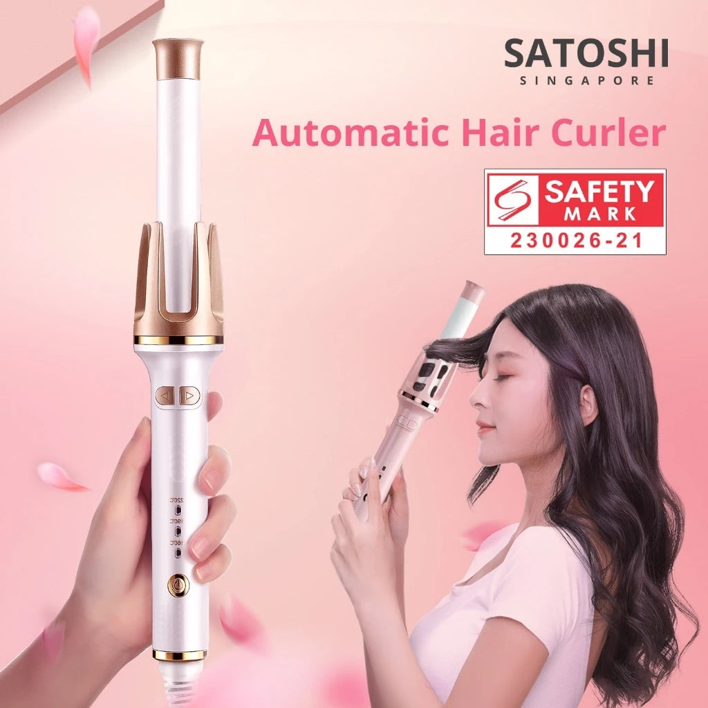 Premium Quality Auto Wireless Portable Ceramic Hair Curler USB Hair Straightener