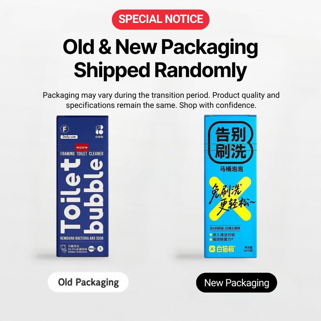 Foaming Toilet Cleaner Toilet Bubble Removing Bacteria and Odor (40gx5 packs/ 240g)