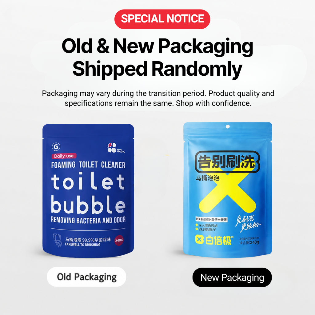 Foaming Toilet Cleaner Toilet Bubble Removing Bacteria and Odor (40gx5 packs/ 240g)