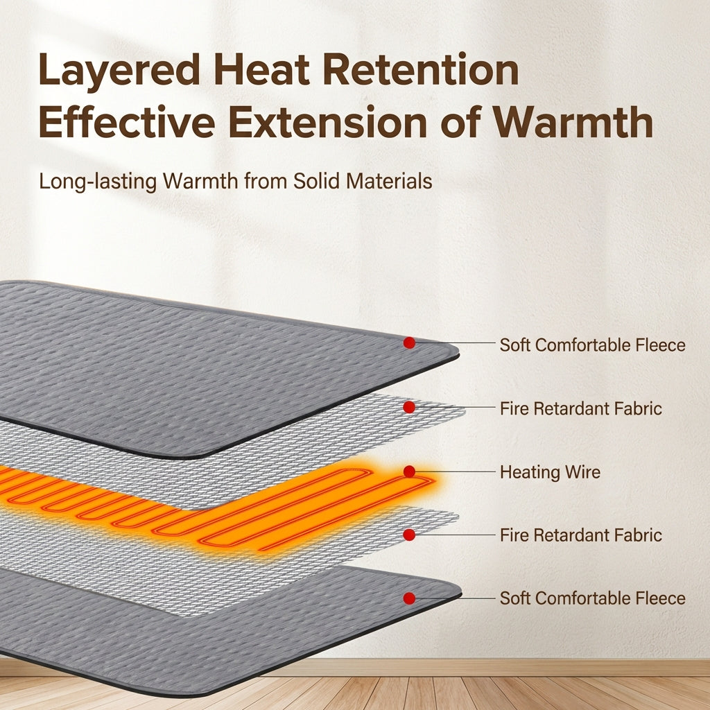 JOMO Electric Heating Pad Back Pain Massage Washable