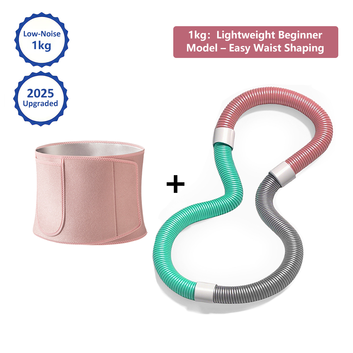 Soft Spring Hula Hoop Compact Waist Trainer Portable Exercise Ring for Weight Loss and Core Training