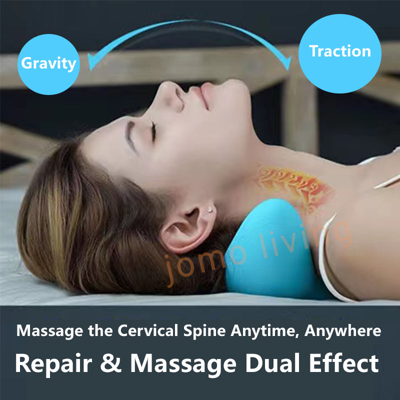 JOMO Neck Massager V & C Shape Pillow Neck Stretcher Relax