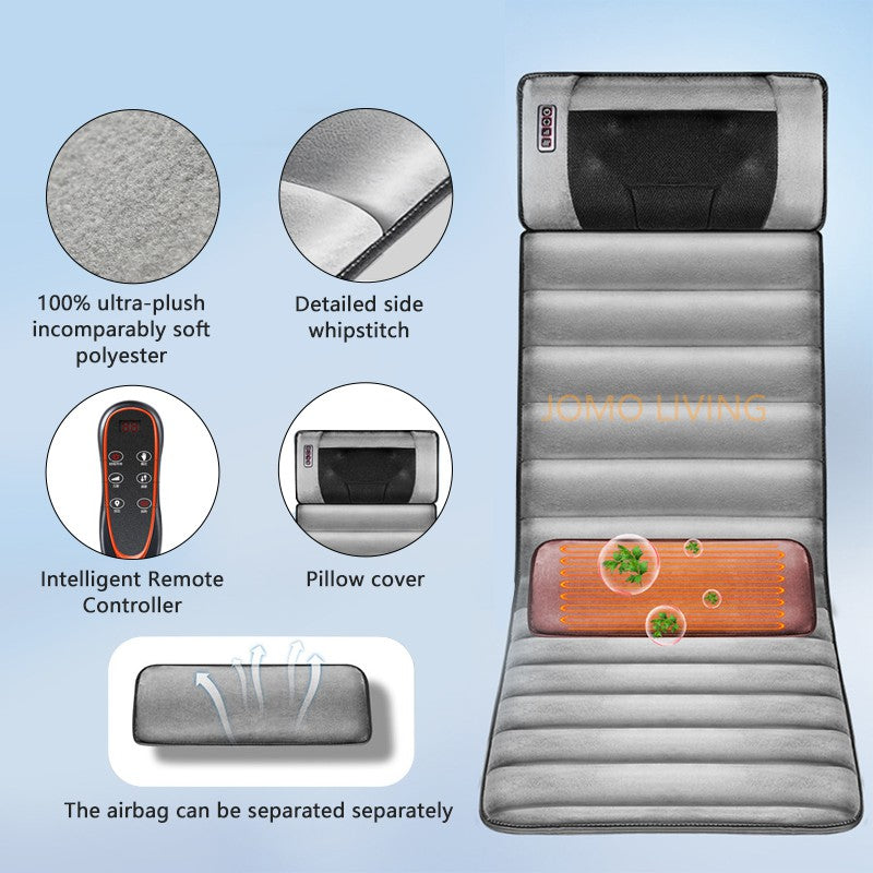 FULL BODY Multi-Functional Electric Shiatsu Back Neck Heating Massage Mattress Pad