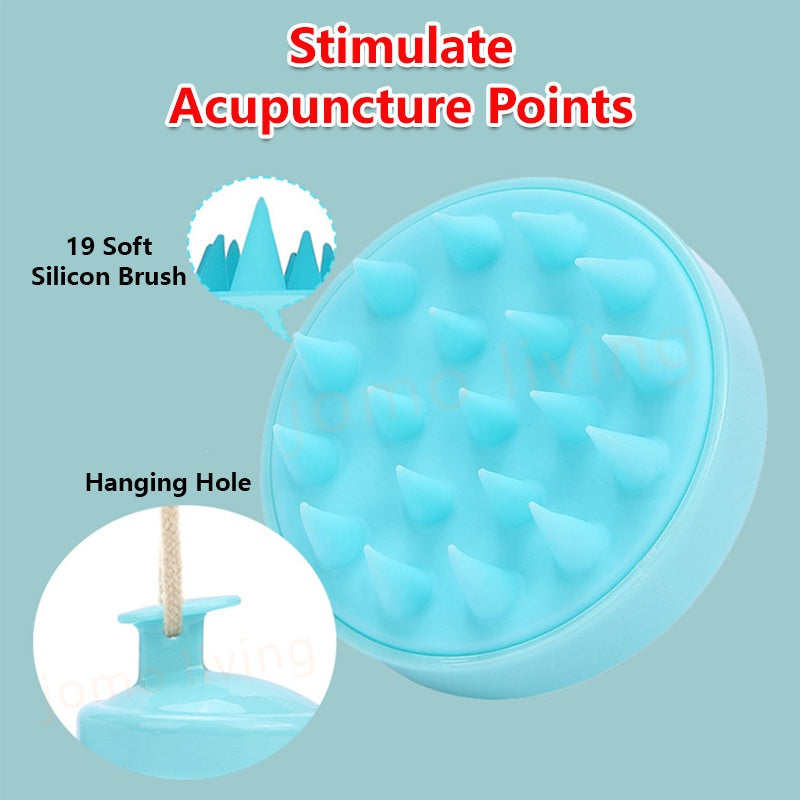 Scalp Massager Soft Silicone Hair Shampoo Massage Hair Brush Comb