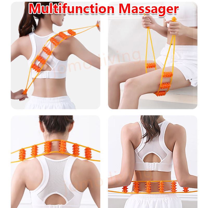 Back Strip Massager Lumbar Cervical Spine Massager Handheld Massager Manual Shoulder Waist Massage Back Pain