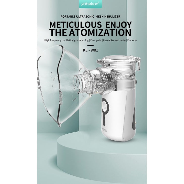 Atomizer Portable Ultrasonic Mesh Nebulizer Spray Large Fog Steam Inhaler Medical Device