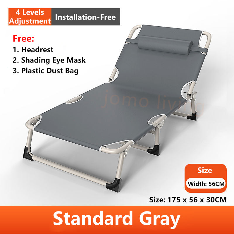 Japanese Portable Folding Bed Single Bed 75cm Wide Surface Lightweight Bed