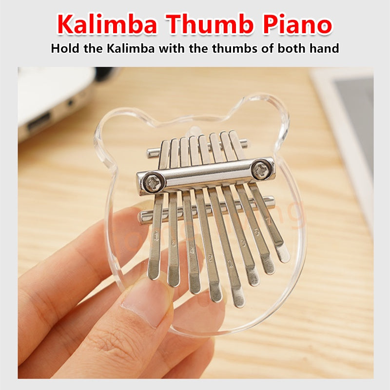 Kalimba 8 Keys Mini Kalimba Thumb Piano Mini Piano Finger Piano Gift Crystal Kalimba