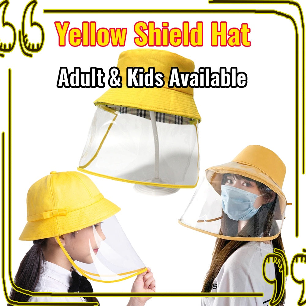 Kids Protective Shield Hat Protection Hat Full Face Shield