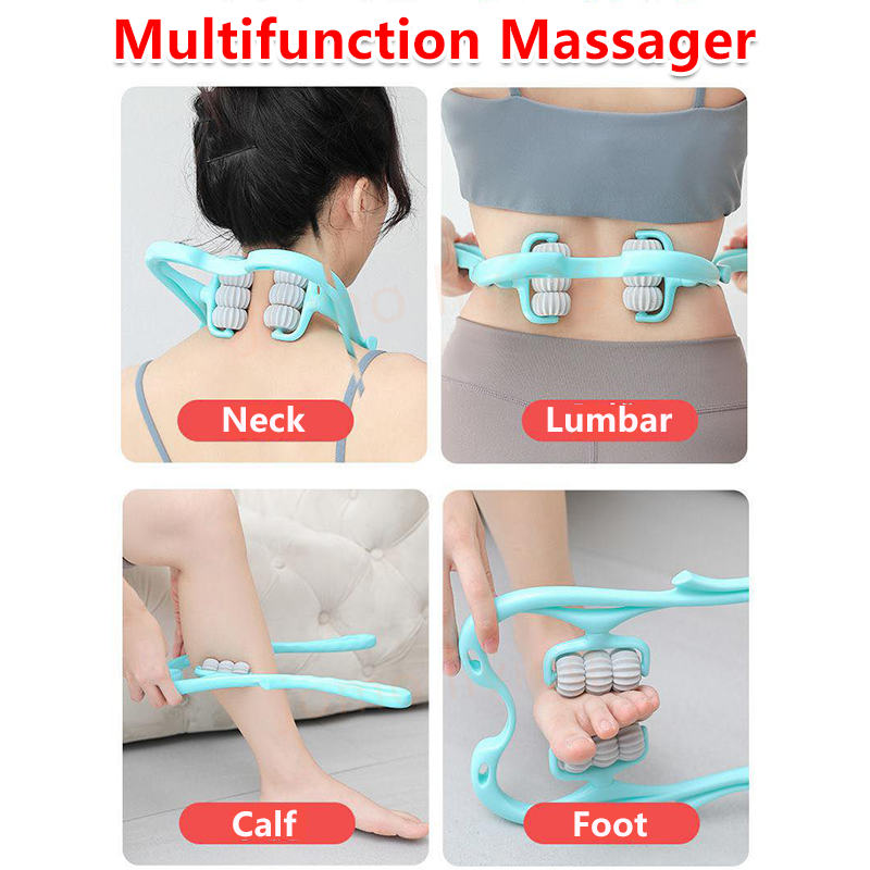 Cervical Spine Massager Handheld Massager Shoulder Neck Massage Roller Pain Relief Neck Pain