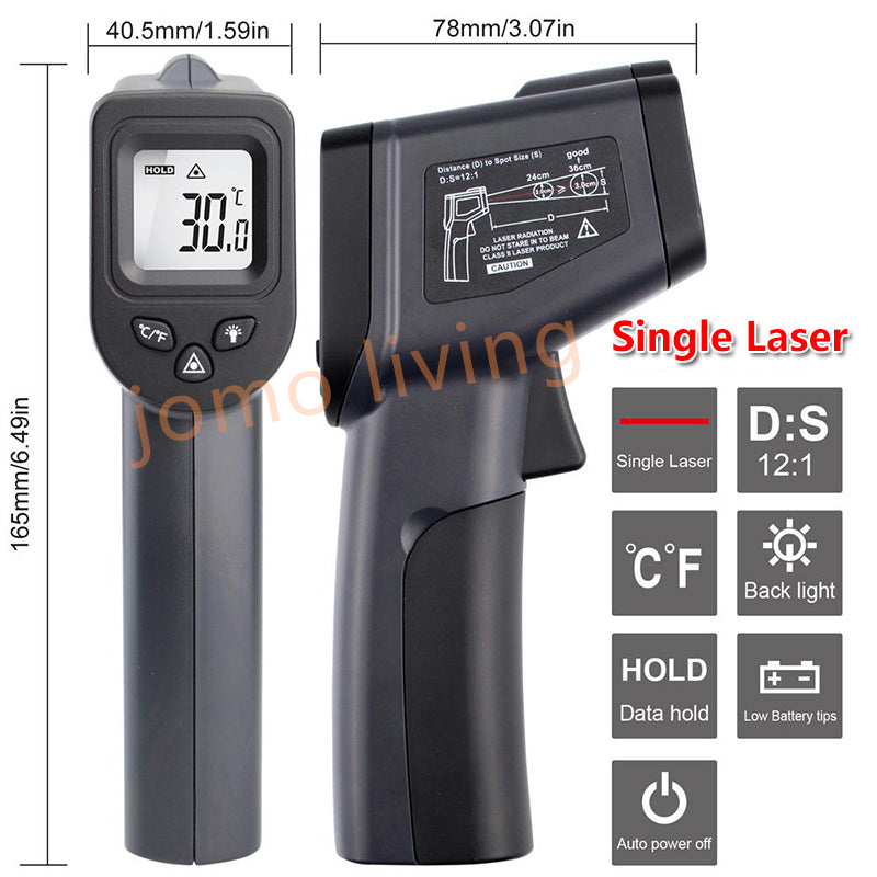 High Accuracy Industrial Infrared Food Thermometer Kitchen Cooking Baking Thermometer