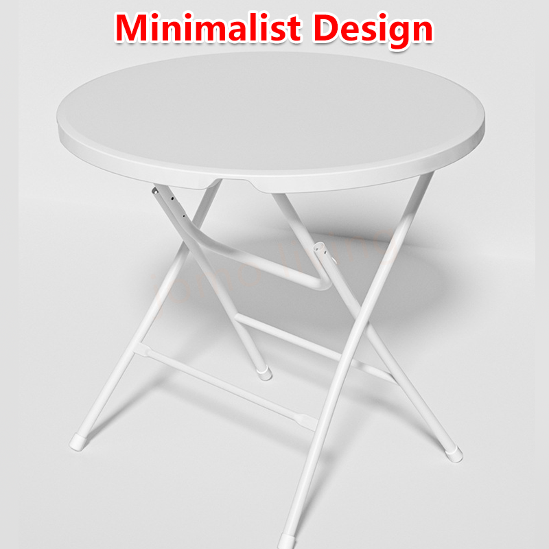 HDPE Foldable Round Table Folding Table Outdoor Indoor Portable Table Camping Picnic Table