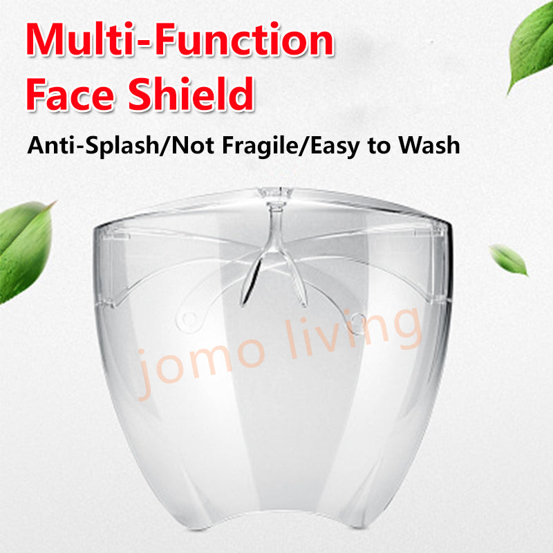 Adult Kids Full Face Shield Acrylic Protective Transparent Cap Face Mask PET Isolation Mask