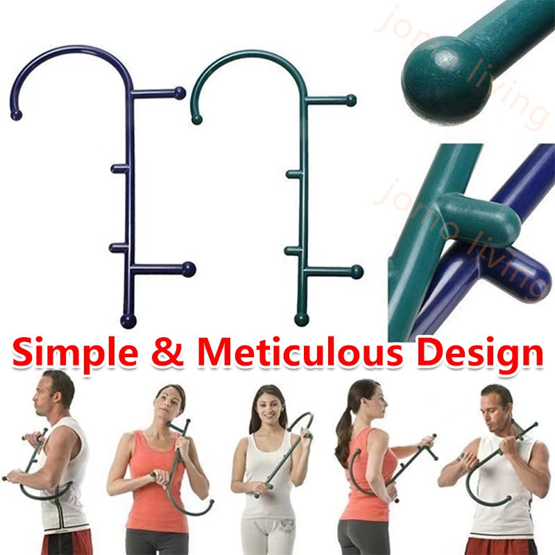 Thera Cane Trigger Point Tool Acupoint Self Massage Stick Hook Massage Back Neck Pain Relief
