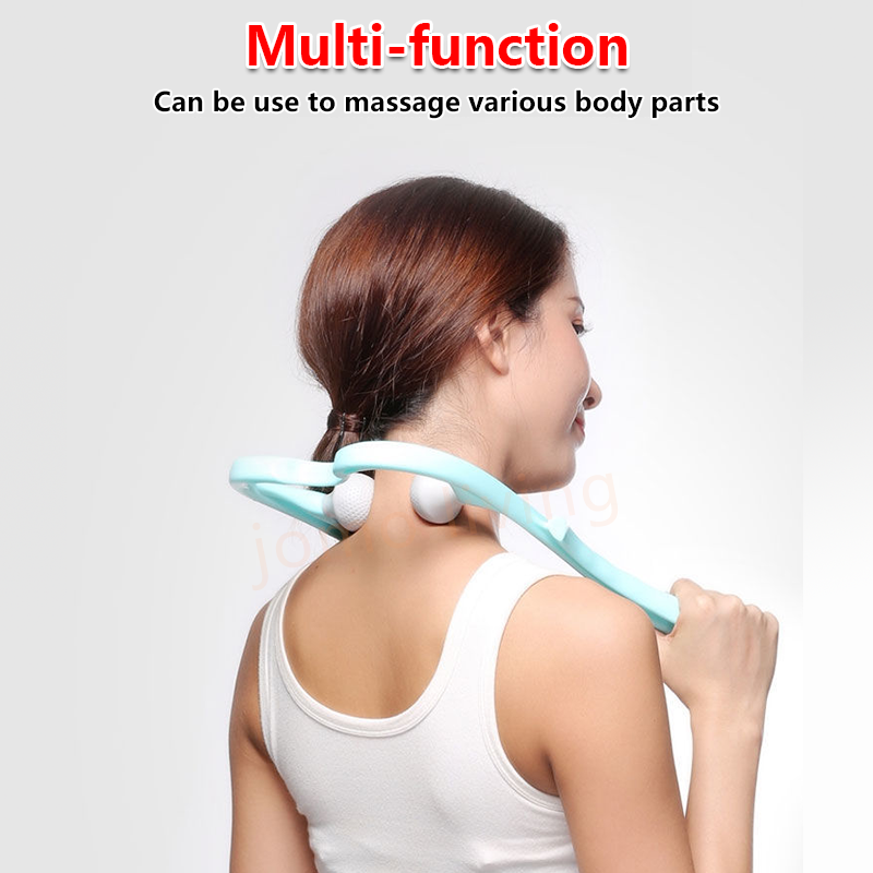 Cervical Vertebra Massager Plastic Manual Neck Massager Office Neck Massage Tool Pressure Pain Relieve Hand Roller
