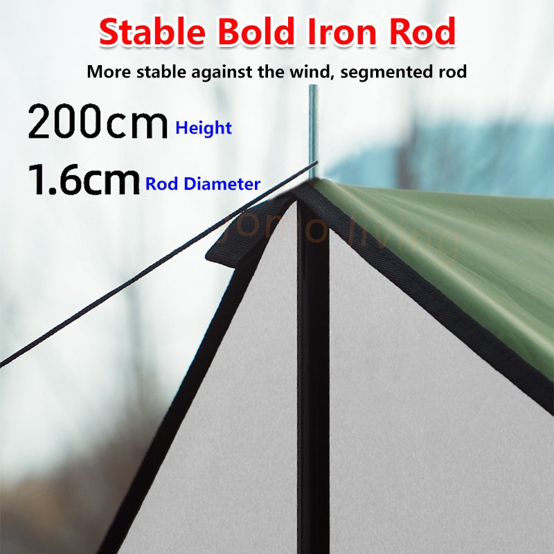 Outdoor Flysheet Tent Shelter Sun Shade Canopy Tent Garden Canopy Anti UV Waterproof Folding Tent 露营帐篷