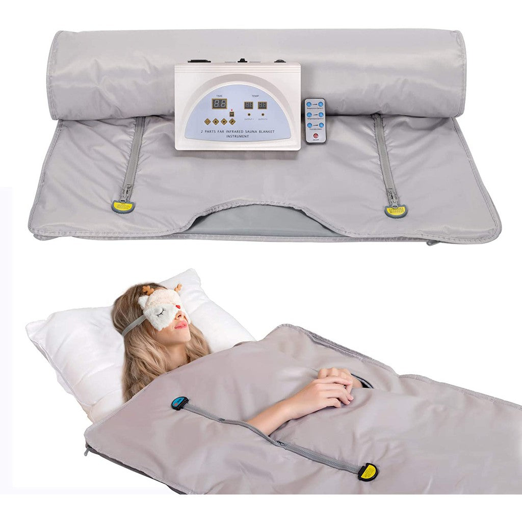 Infrared Sauna Blankets with Hands Exposed Professional Detox Therapy Weight Loss Sauna with Zip
