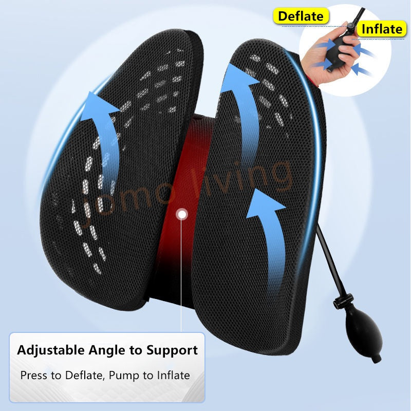 Adjustable Lumbar Spinal Back Support Ergonomic Car Seat Cushion