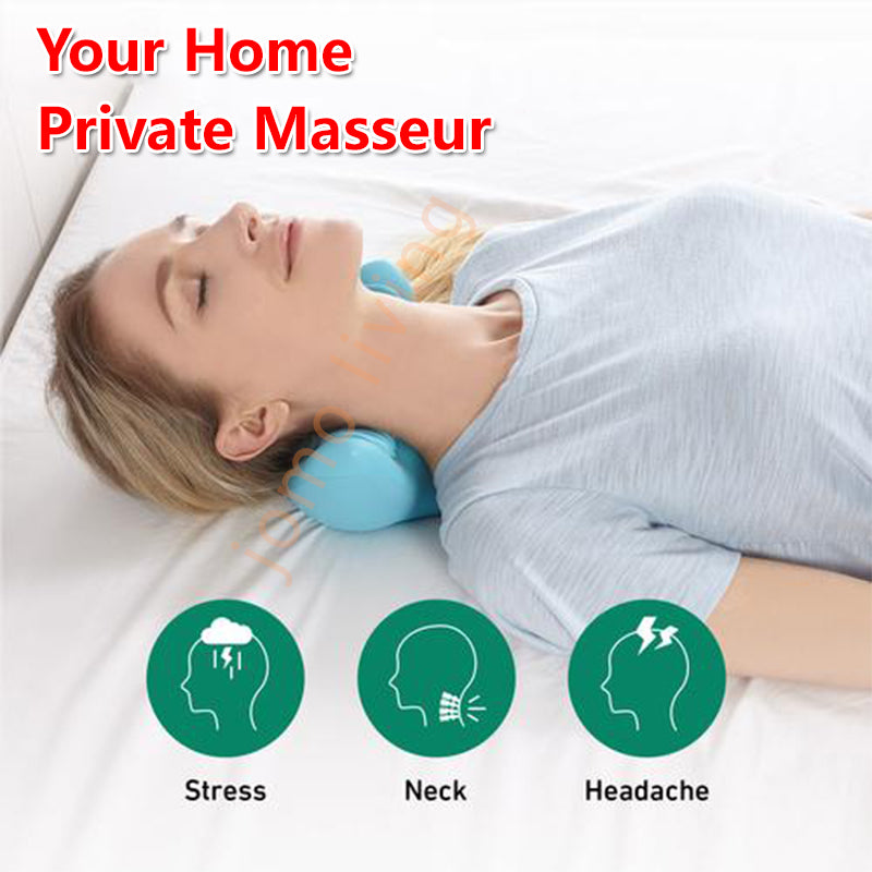 JOMO Neck Massager V & C Shape Pillow Neck Stretcher Relax