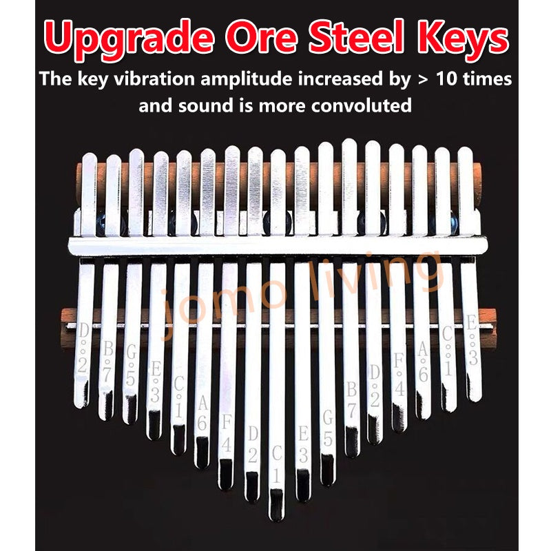 Crystal Design Premium 17 Keys Kalimba 卡林巴 Beginners Portable Acoustic Acrylic Finger Piano Gift
