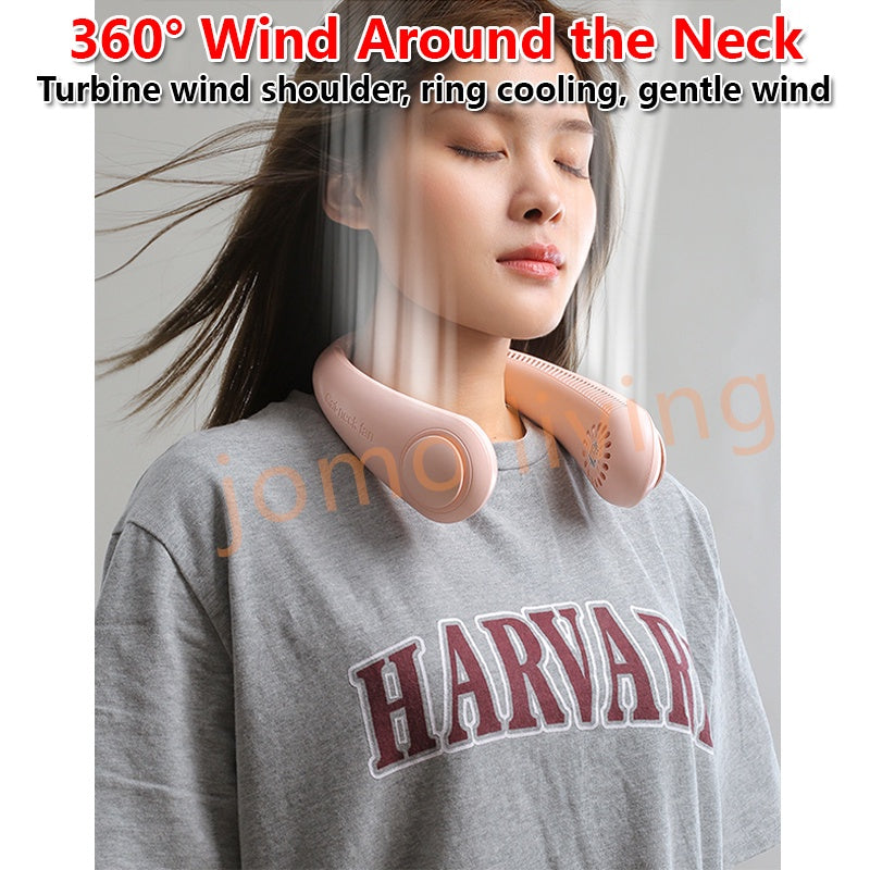 Bladeless Leafless Neck Cooler Sport Hanging Neck Fan Charging Portable Foldable USB Air Cooler