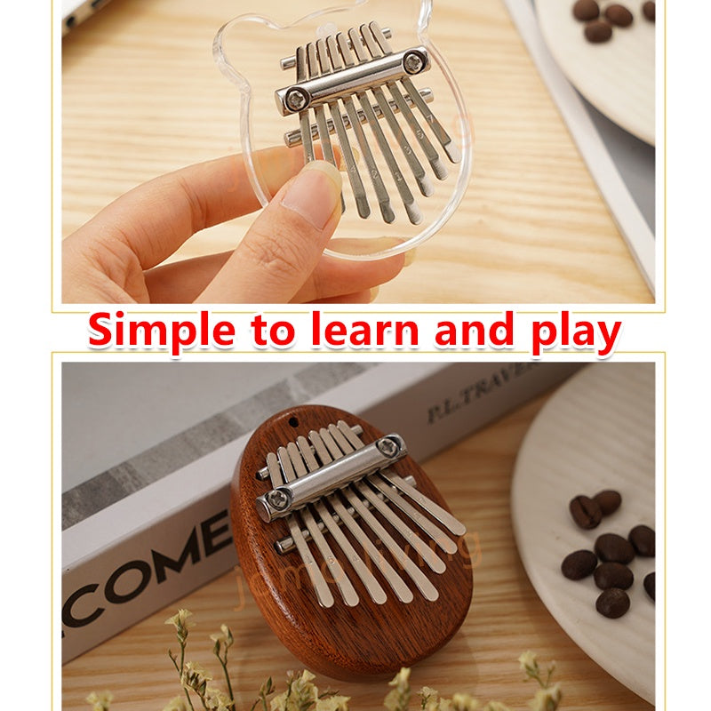 Kalimba 8 Keys Mini Kalimba Thumb Piano Mini Piano Finger Piano Gift Crystal Kalimba