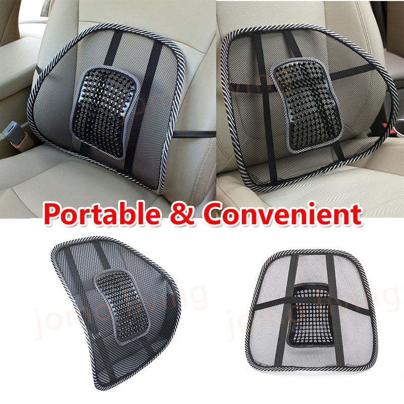 Massage Bead Lumbar Back Support Spine Posture Correction Car Seat Chair Cushion Pad