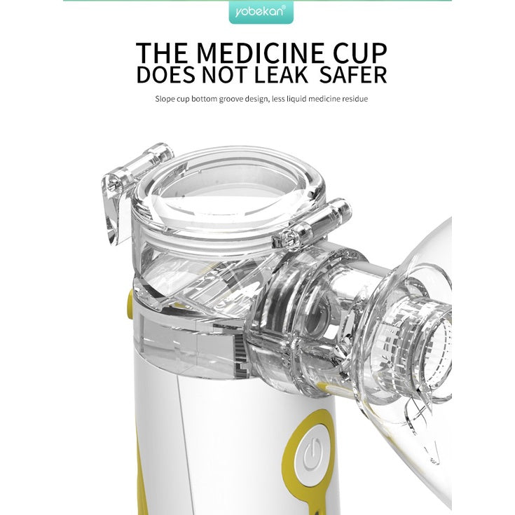 Atomizer Portable Ultrasonic Mesh Nebulizer Spray Large Fog Steam Inhaler Medical Device