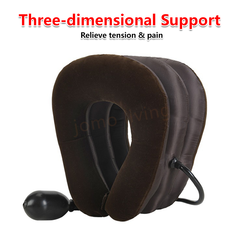 Neck Cervical Traction Device Inflatable Neck Brace Support Cervical Collar Air Traction Massager Therapy Device Health