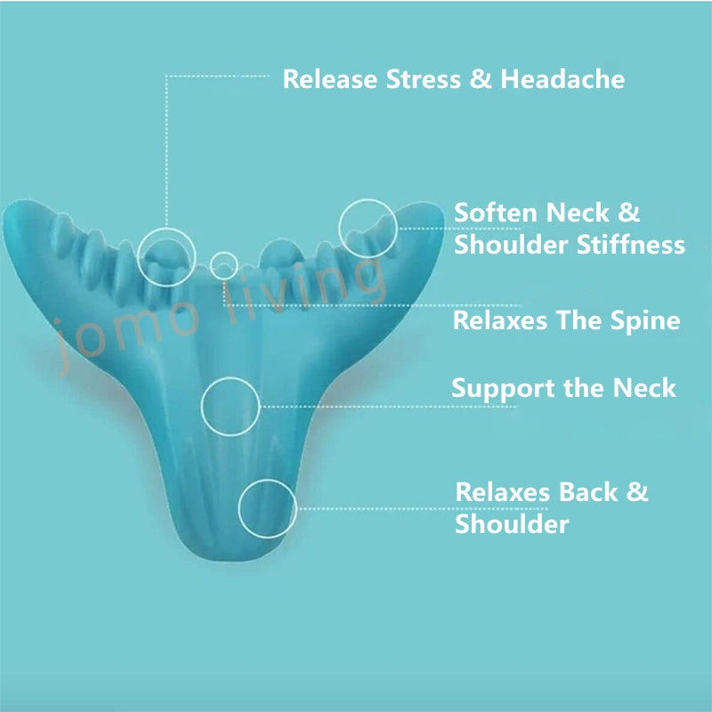 JOMO Neck Massager V & C Shape Pillow Neck Stretcher Relax