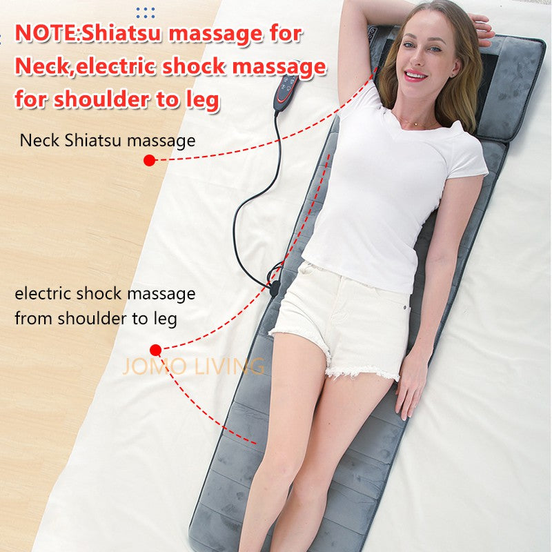 FULL BODY Multi-Functional Electric Shiatsu Back Neck Heating Massage Mattress Pad