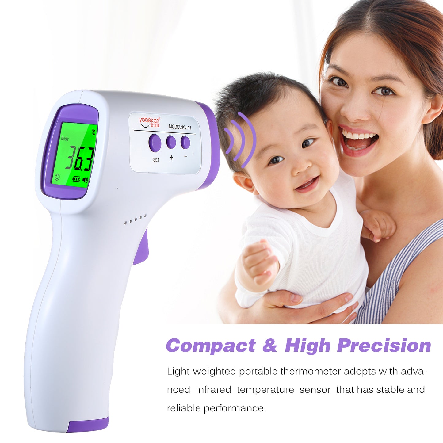 Medical Infrared Non Contact Digital Forehead Baby Thermometer temperature scanner