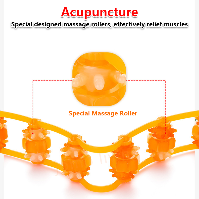 Back Strip Massager Lumbar Cervical Spine Massager Handheld Massager Manual Shoulder Waist Massage Back Pain