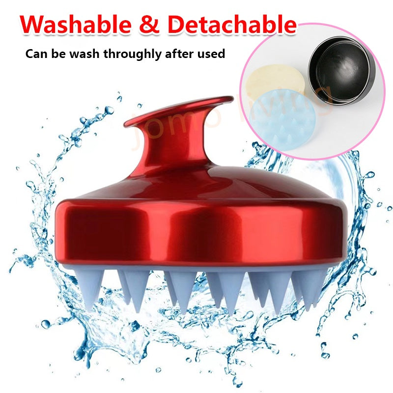 Scalp Massager Soft Silicone Hair Shampoo Massage Hair Brush Comb