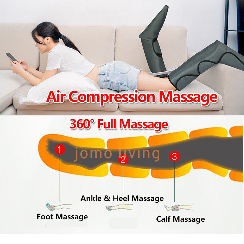 All in One Leg and Foot Massager for Circulation and Relaxation 6 Massage Modes Heat