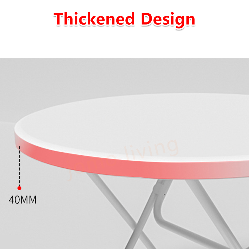 HDPE Foldable Round Table Folding Table Outdoor Indoor Portable Table Camping Picnic Table