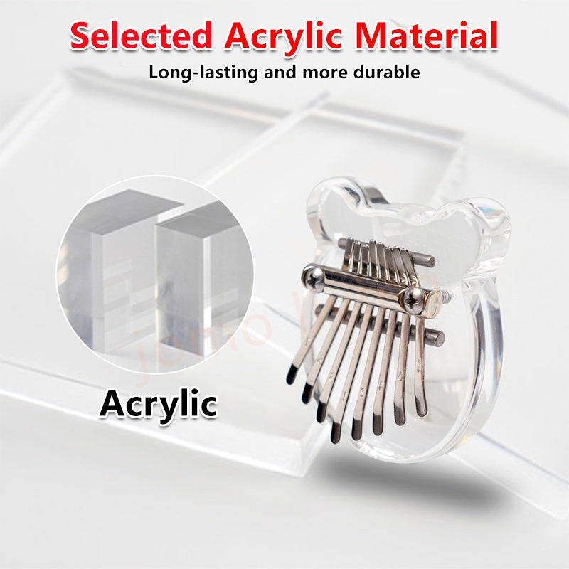Kalimba 8 Keys Mini Kalimba Thumb Piano Mini Piano Finger Piano Gift Crystal Kalimba