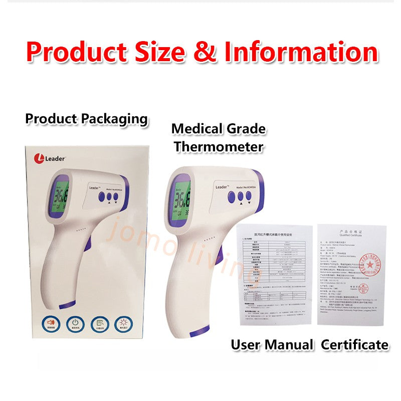 Medical Grade Non Contact Thermometer Infrared Forehead Home Thermometer Adult Child Underarm Milk Temperature measure