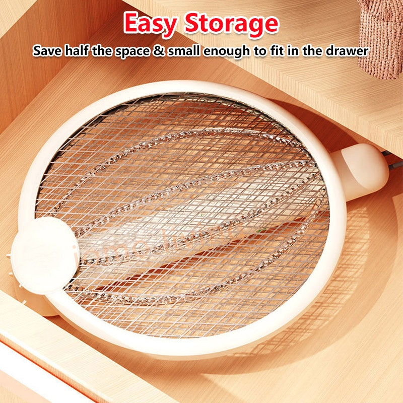 Foldable Electric Mosquito Killer Racket Mosquito Swatter USB Rechargeable Mosquito Lamp Repellent