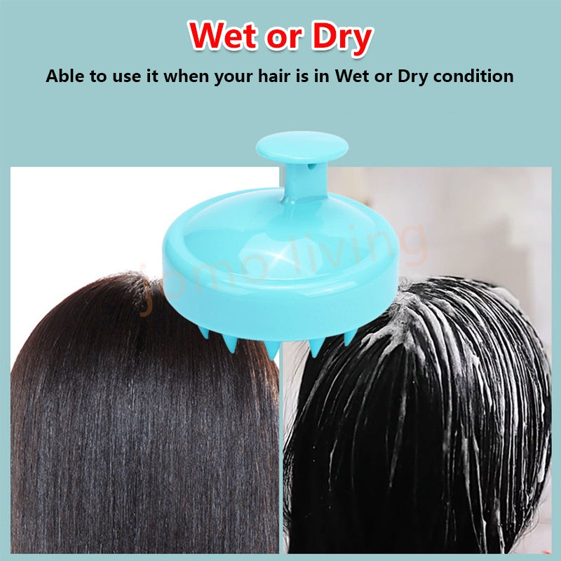 Scalp Massager Soft Silicone Hair Shampoo Massage Hair Brush Comb