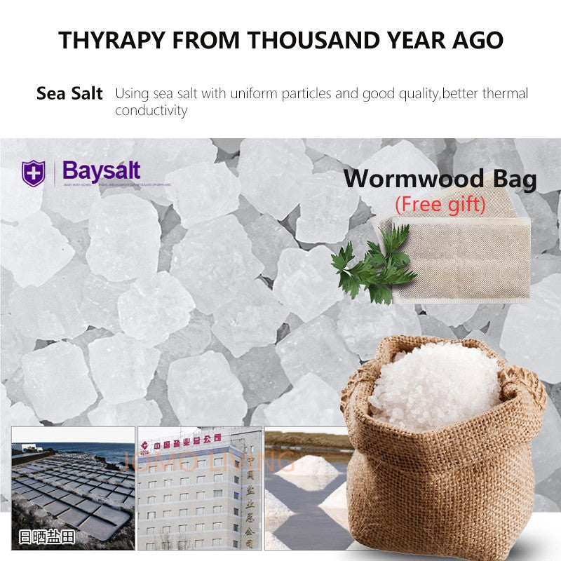 Sea Salt Heating Pad Heat Pad Wormwood Salt Massage Menstrual Pain Relief Neck Back