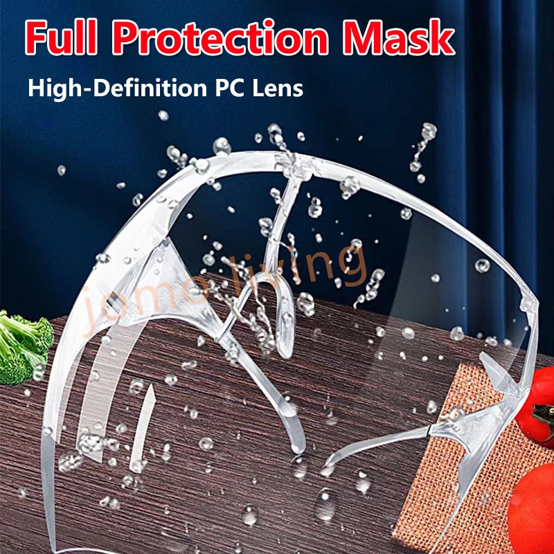 Kids Adults Solid Full Face Protection Shield Mask Acrylic Transparent 100% Anti Fog Face Shield Sheild