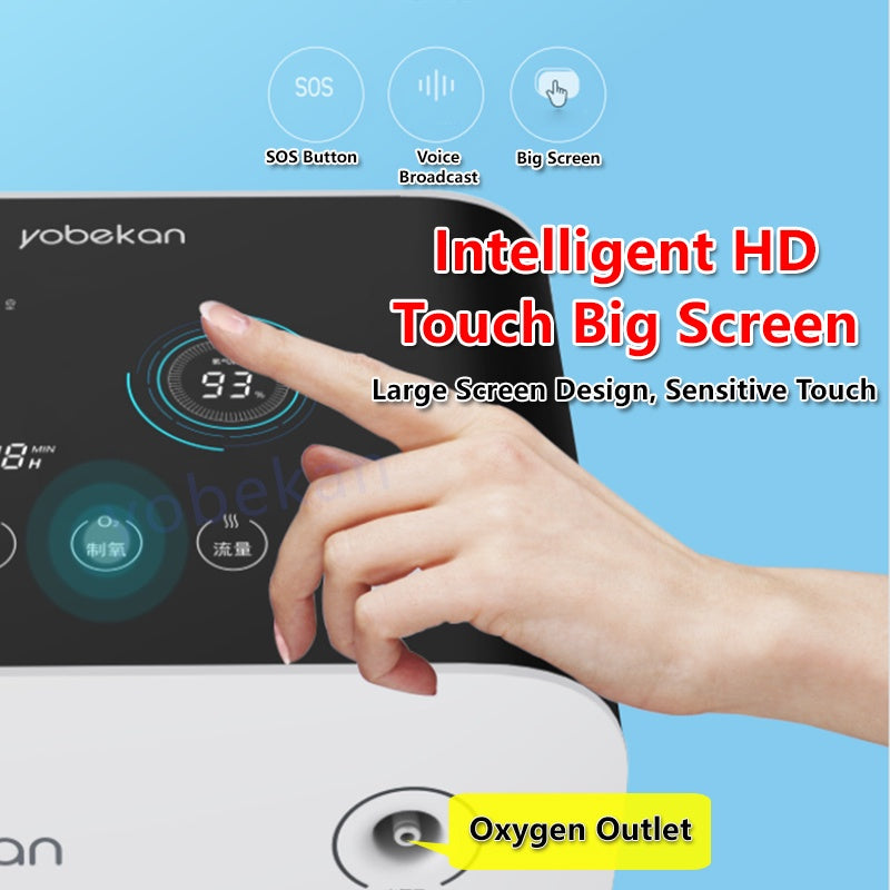Yobekan 1-7L Oxygen Concentrator Oxygen Generator Machine Household Portable Atomizer Negative Ion