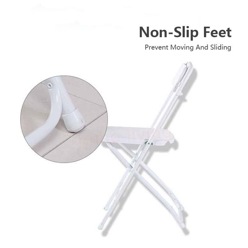 JOMO Premium HDPE Outdoor Portable Folding Chair Armless Lightweight Backrest Furniture Chair