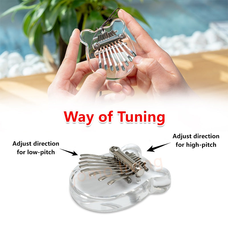 Kalimba 8 Keys Mini Kalimba Thumb Piano Mini Piano Finger Piano Gift Crystal Kalimba