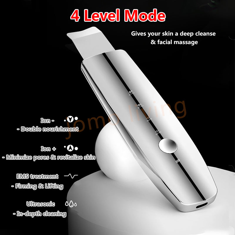 JOMO Ultrasonic Exfoliating Ion Facial Scrubber Remove Impurities Face Cleaning Machine