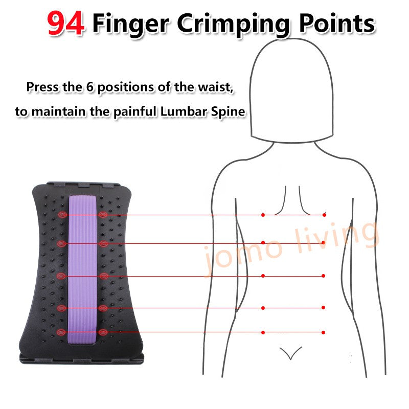 Lumbar Stretcher Back Waist Lumbar massager Fitness stretch Relax Lumbar Spine Support Acupuncture Massage