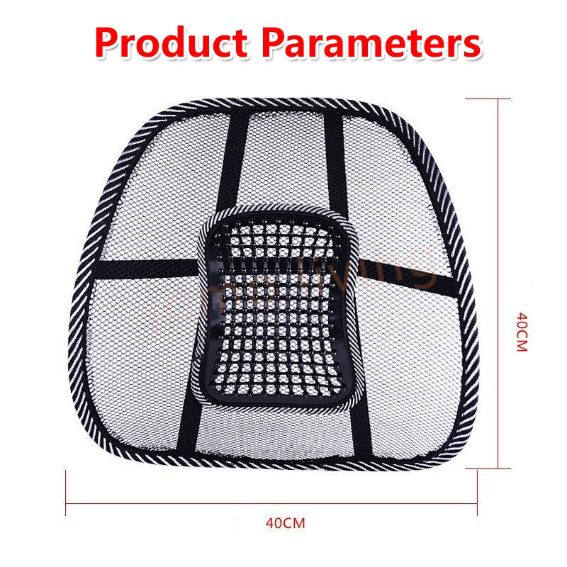 Massage Bead Lumbar Back Support Spine Posture Correction Car Seat Chair Cushion Pad