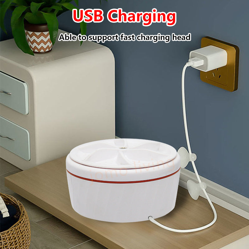 JOMO Mini Turbine Washing Machine Portable Small Ultrasonic Washer Socks / Underwear Washing Machine