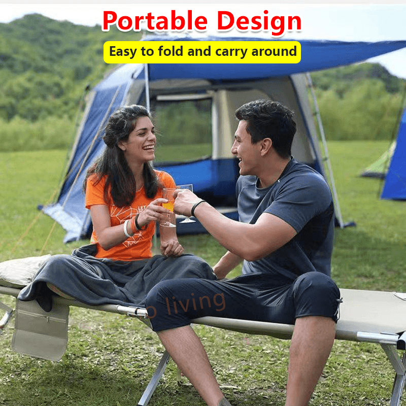 Folding Camping Bed Safari Bed Outdoor Sleeping Bag Camp Portable Foldable Travel Bed